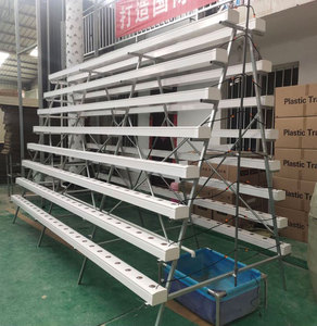 Invernadero Planta comercial Hidroponía Nft Sistema con vertical Hidropónico NFT Sistemas de cultivo Tubo de PVC Planta Vegetal - Product Image 6