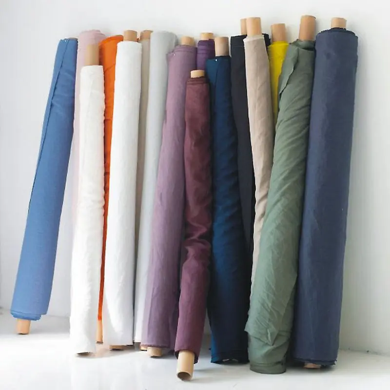 Rửa Sạch Tinh Khiết 100% Tự Nhiên Linen Trắng Nguyên Vải Lanh Cho Trang Phục Hoặc Áo Sơ Mi