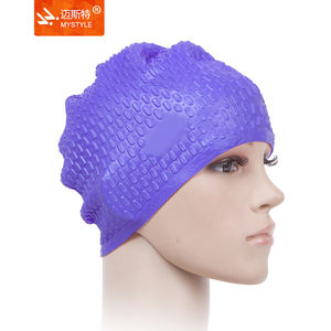 Prix de gros et de détail pour les casquettes de natation en silicone goutte d'eau pour adultes de <span class=keywords><strong>Mystyle</strong></span> Sports - Product Image 1