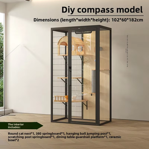 <span class=keywords><strong>Casa</strong></span> para Gatos Panorámica <span class=keywords><strong>de</strong></span> Madera con Múltiples Niveles, Observatorio para Gatos con Ventana <span class=keywords><strong>de</strong></span> Gran Visibilidad - Product Image 4