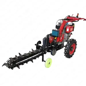 Self-propelled farm trenching machine Small pipe trencher FH-12