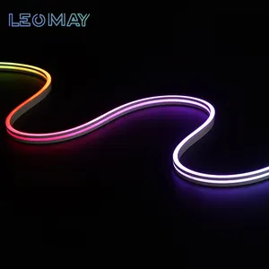 Tira de Led RGB Flexible de neón Ip66, tira de luces de neón Led de silicona impermeable, decoración de 30m, luces flexibles, señal de luces de neón RGB