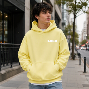 เสื้อฮู้ดดี้โอเวอร์ไซส์สั่งทำพิเศษ ผ้าเฟรนช์เทอร์รี่ 450gsm ขัดผิวเบา ทรงไหล่ตก เสื้อฮู้ดแบบสวม Unisex สำหรับฤดูหนาว ขายส่ง - Product Image 1