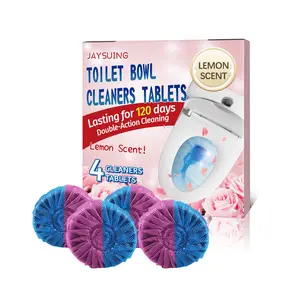 Wholesale Jaysuing Lemon Scent Toilet Bowl Cleaner Tablet Descaling Deodorization For Bathroom Household Long Lasting Scent