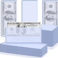 Protège-billets transparents sur mesure en PVC pour collection de devises, format standard, grand volume