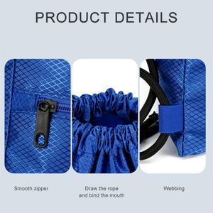 Sac à dos à cordon en polyester en gros, personnalisable avec logo, réutilisable, grande capacité, pliable, coloré, pour la gym - Product Image 3