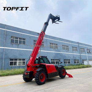 Carretilla Elevadora Telescópica de Tres Secciones con Motor Yuchai de 85KW, Limitador de Momento, Alarma de Sobrecarga, Pantalla LCD y Cucharón de 1.3m³ - Product Image 1