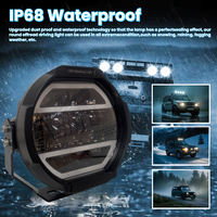 Projecteurs LED BSG SW703 90W 12V 24V IP67 étanches en aluminium de 7 pouces, super lumineux 8000 lumens, pour 4x4 et tout-terrain