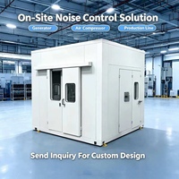 Enceinte acoustique insonorisée industrielle modulaire, conception personnalisée pour la solution de contrôle du bruit des équipements d'usine