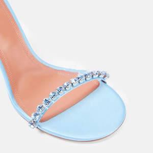 Summer New Arrival Rhinestone Flower Party Women's Sexy Beautiful Sandals - <b>Round</b> <b>Toe</b>, Ankle-Strap Ladies Sexy High <b>Heel</b> Shoes - Product Image 2