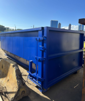 Déchets de construction à grande échelle Roll Off Dumpster Hook Lift Container Skip Bin