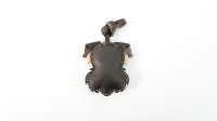 Pièces et accessoires spéciaux de sac de pendentif de Schnauzer en cuir fait main