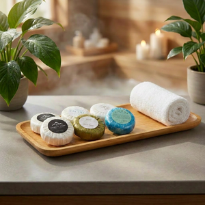 Savons jetables économiques conformes RoHS, personnalisables 15g/20g/25g/30g, savon d'hôtel en gros, savon de voyage, articles de toilette de base pour hôtels - Product Image 6