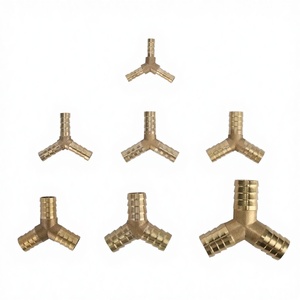 Conexión de Manguera en Forma de Y de Latón Forjado con Superficie Lisa, Accesorios de Tubería de 6/8/10/12/14/16/19 mm, Acoplador de 3 Vías - Product Image 3