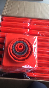 Bán Buôn 400Mm 16 "Inch PP Cơ Sở Xe Khẩn Cấp Tạm Thời Bãi Đậu Xe Pop up Ráp Có Thể Gập Lại An Toàn Giao Thông Cone Với Ánh Sáng Hàng Đầu - Product Image 6