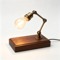 Socle en bois rectangulaire ovale, lampe à 7 couleurs blanc chaud, alimentée par USB, support en acrylique cristallin, socle d'affichage lumineux multifonction, féerique