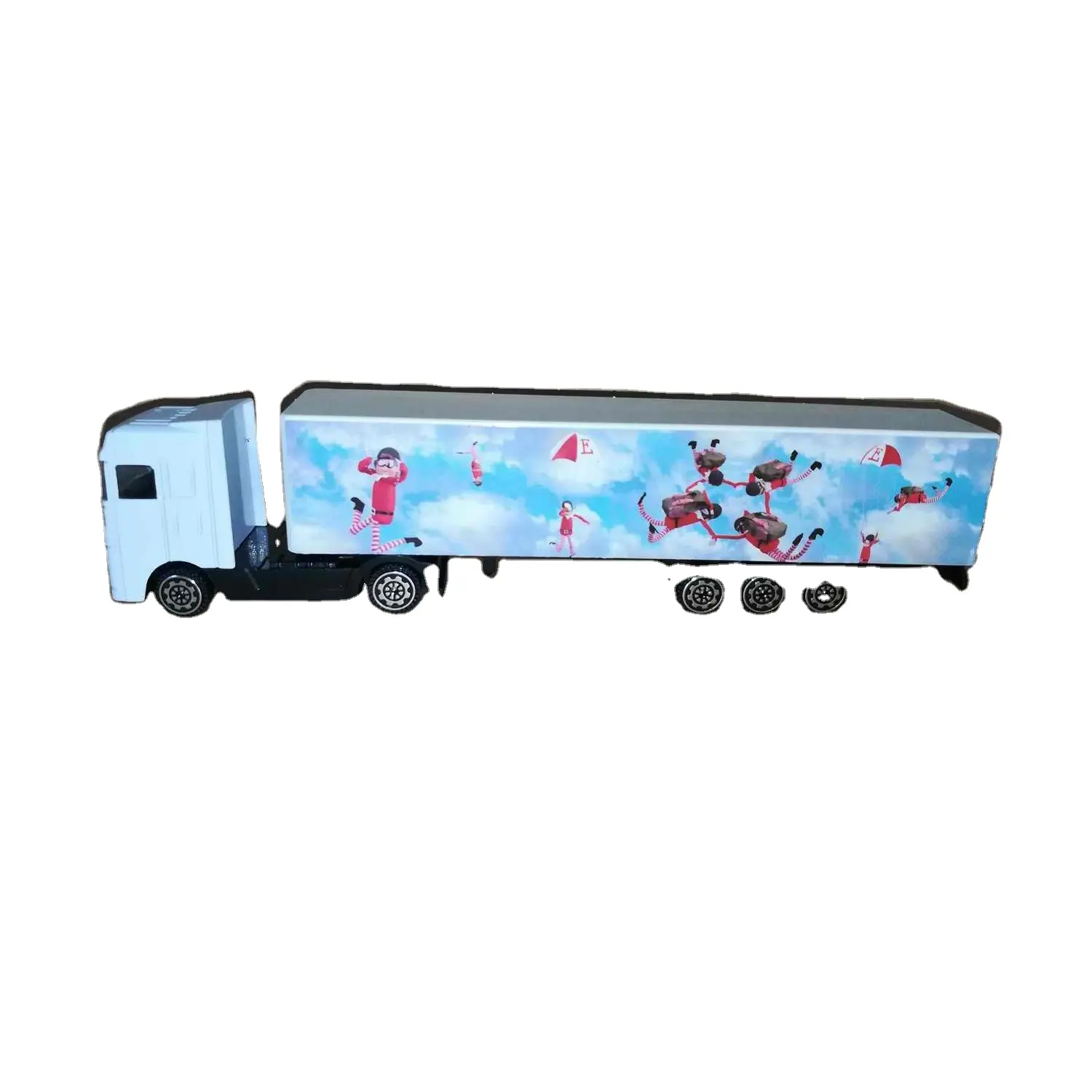 エミュレーションコレクションメタル1:64スケール貨物トラックモデルダイキャスト玩具配送トラック