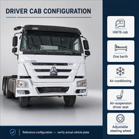 Promotion : Camion Tracteur Diesel Howo-7 6x4 d'Occasion, 380HP/430HP, Moteur WD615, Conduite à Gauche avec Caméra Arrière pour le Moyen-Orient