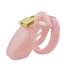 Sex Toy CB6000 Plastic Male Chastity Device, Cock Cage with Penis Rings for Ejacution Delays