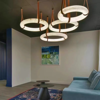 Lampes modernes et simples en résine, cuir et acier inoxydable pour la vente en gros, livraison rapide, pour la chambre d'enfant, le bureau à domicile, la décoration intérieure de luxe