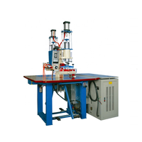 10KW pression d'air Double têtes PVC tissu bâche toile/tente/auvent/auvent/bannière haute fréquence PVC Machine de soudage