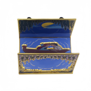 เข็มกลัดติดเสื้อลายนกฟลินน์รูป<span class=keywords><strong>เจ้า</strong></span><span class=keywords><strong>หญิง</strong></span>ราพันเซลเข็มกลัดติดเสื้อลายคู่รักเข็มกลัดเคลือบแบบแข็งติดปกเสื้อเพิร์ลกลิตเตอร์ตามสั่ง - Product Image 3