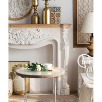Minimaliste nordique pin blanc bureau d'entrée sculpture Art MgO couloir bois solide dessus Tables Table Console européenne meubles de maison