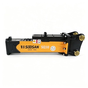 SQ30 Box Type Hydraulic Rock Breaker Hammer, New SOOSAN Hydraulic Breaker with Chisel & Core Parts for Mining Construction Excav - Product Image 1