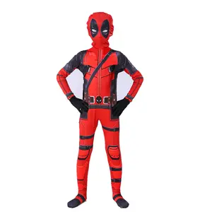 Fantasia vermelha de homem aranha para crianças, traje infantil de homem aranha, macacão, homem aranha