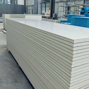 <span class=keywords><strong>Prix</strong></span> usine couleur plaque d'acier mousse de polyuréthane PU panneau sandwich pour extérieur chambre froide atelier panneau isolant - Product Image 5