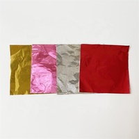 Papier d'emballage en aluminium gaufré coloré argenté pour barres chocolatées / bonbons
