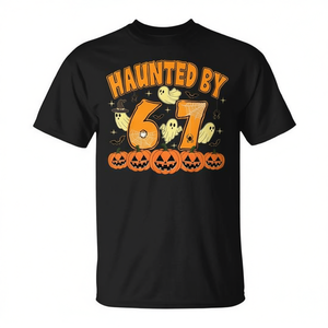 Camiseta Haunted By 67 Halloween Ghost Six Seven Gen Alpha Z - Product Image 2