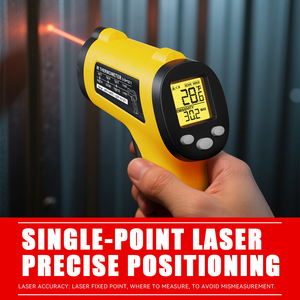 550C numérique IR pyromètre haute température LCD industriel Laser thermomètre infrarouge plastique ABS pour four à Pizza OEM ODM - Product Image 2