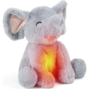 Peluche Éléphant Ultra Douce Transfrontalière, Adaptée au Micro-ondes, Remplissage <span class=keywords><strong>de</strong></span> Perles Céramiques à la Lavande, Compres Chaudes/Froides Amovibles, Parfaite - Product Image 1