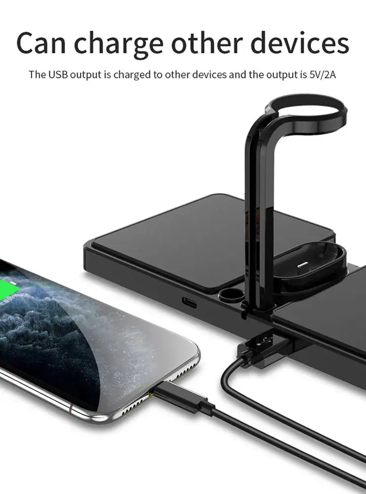 Mini cargador portátil de banco de energía para iPhone Apple (enchufe  directo) y para dispositivo USB C Android (cableado), 4800mAh de carga  rápida de