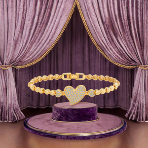 Magnifique Bracelet Tendance Géométrique en Zircon Cubique Plaqué Or, Bijou Fin pour le Quotidien ou les Cadeaux - Product Image 6