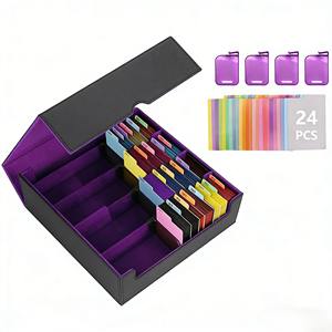 กล่องใส่การ์ด MTG Commander ความจุ 2400 ใบ พร้อมตัวแบ่งสี 24 ช่อง เหมาะสำหรับการ์ด TCG Three Kingdoms <span class=keywords><strong>Kill</strong></span> PTCG ของขวัญ - Product Image 2