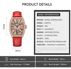 Golden <strong>Watch</strong> Women Square Montre Femme Automatique <strong>Diamants</strong> Womebs Square Dial <strong>Watch</strong> Women Crystal - Product Image 4