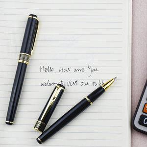 商业办公用品阿里巴巴-畅销书-产品Boligrafos奢侈品牌钢笔定制黑色和金色钢笔 - Product Image 5