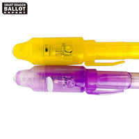 Stylo marqueur de sécurité électrique, avec lumière UV, stylo magique, détection d'encre, lumière UV