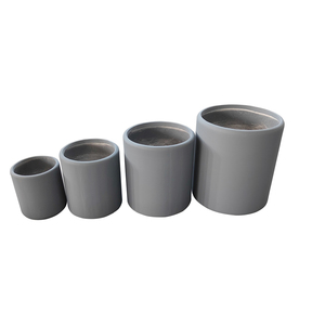 Nhà Máy Ngắn Hình Dạng Xi Lanh Sơn Bề Mặt Mịn Sợi Thủy Tinh Trồng Lớn Nồi Cho Cây Nhà Máy Ngoài Trời Trang Trí - Product Image 1