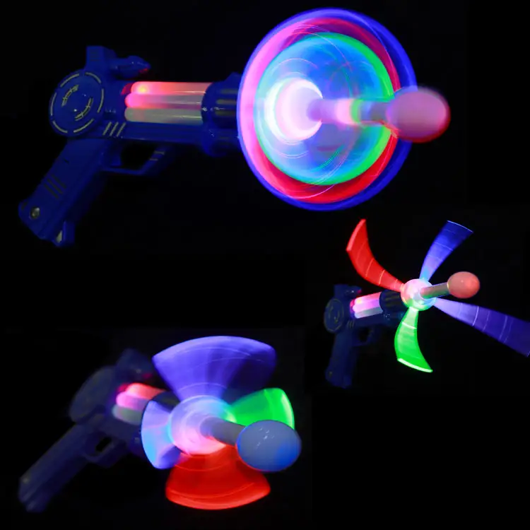 Juguetes con luz led para niños, molino de viento, pistola, juguetes parpadeantes, regalos