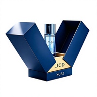 Boîte cadeau de luxe à double porte magnétique avec logo personnalisé, flacon de parfum vide de 30 ml, 50 ml, 100 ml, emballage