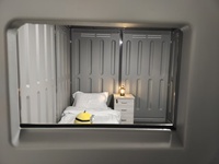Maisonnette Intelligente Modulaire Préfabriquée Portable WooWild en HDPE à Énergie Solaire pour Entrepôt et Parc