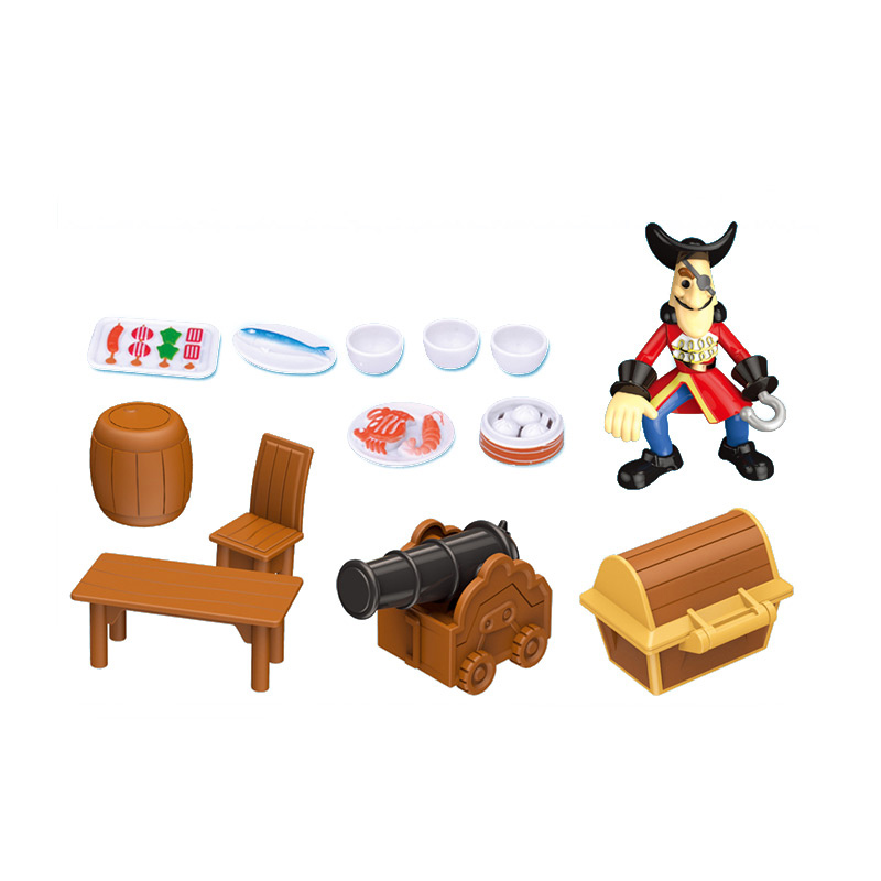 Hot sale toys diy toy pirate ship assembling toys for kids educational