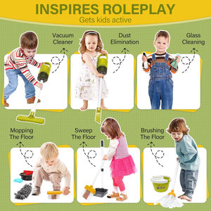 Giocattoli per Bambine, Set di Pulizia Simulata, Elettrodomestici in Plastica, <span class=keywords><strong>Aspirapolvere</strong></span> Giocattolo per <span class=keywords><strong>Bambini</strong></span> - Product Image 3