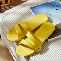 Sandales d'été pour femmes, légères, antidérapantes, imperméables, à bout ouvert, pliables, en EVA, pour la plage, les voyages, la salle de bain, portables