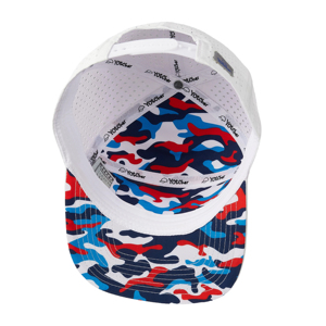 Gorra Snapback <span class=keywords><strong>de</strong></span> Alto Rendimiento Impermeable con Agujeros Cortados a Láser Estampado Camuflaje y Visera Inferior Estampada, Sombrero <span class=keywords><strong>de</strong></span> Béisbol o Golf con Logotipo Personalizado <span class=keywords><strong>de</strong></span> 7 Paneles - Product Image 6