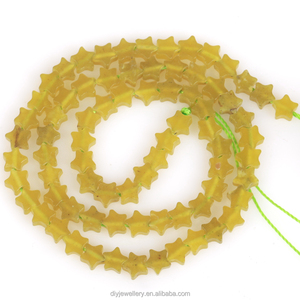 AsVrai U 6x2mm pietra naturale opale stella a cinque punte Malachite amazzonite perline sciolte per la creazione di gioielli fai da te bracciale accessori - Product Image 6