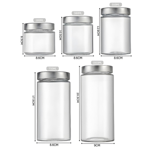 Venta al por Mayor <span class=keywords><strong>de</strong></span> Frascos <span class=keywords><strong>de</strong></span> Vidrio Transparente <span class=keywords><strong>para</strong></span> Crema <span class=keywords><strong>de</strong></span> 1000 ml con Tapas <span class=keywords><strong>de</strong></span> Rosca Profunda, Grado Alimenticio, Libres <span class=keywords><strong>de</strong></span> BPA, Precio <span class=keywords><strong>de</strong></span> Fábrica <span class=keywords><strong>para</strong></span> Empresas, Logotipo Personalizado - Product Image 4